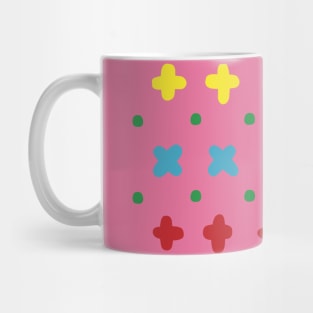 Colorful doodle crosses Mug